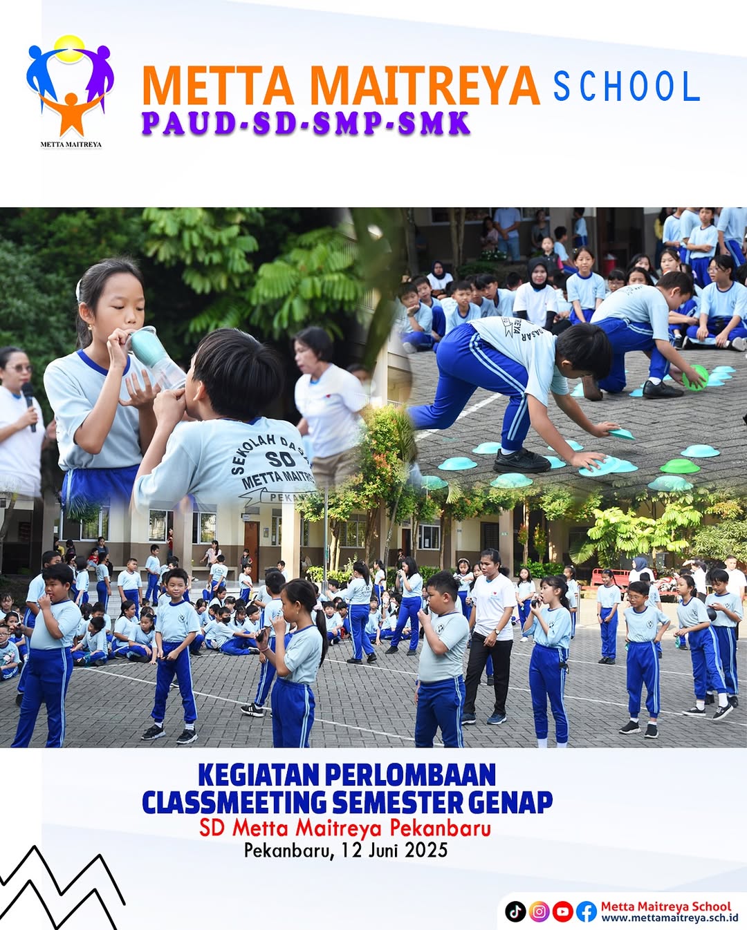 Kegiatan Perlombaan Classmeeting Semester Genap SD Metta Maitreya